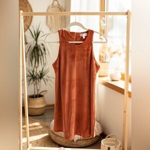She + Sky Rust Sleeveless Mini Dress